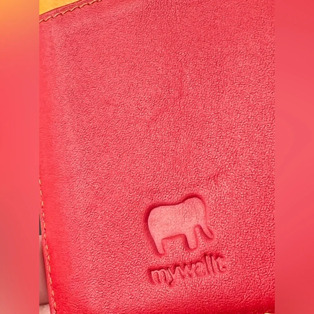 💲💳Leather Credit Card Case Holder Multicolor Red/Orange/Green/Yellow | MyWalit